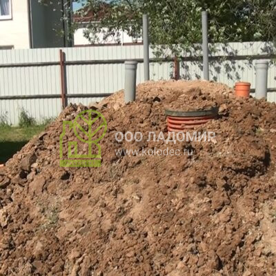 Замена неработающей канализации дома со станцией биологической очистки на септик и фильтрующие тоннели. Московская область, Видное 29.05.2025